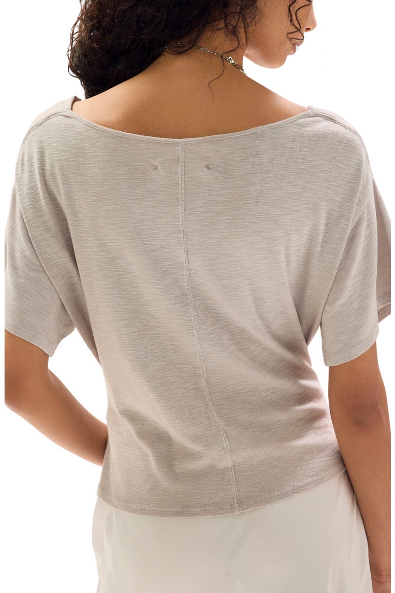 Waterfall Cowl Neck Top, Alternate, color, CHATEAU GREY