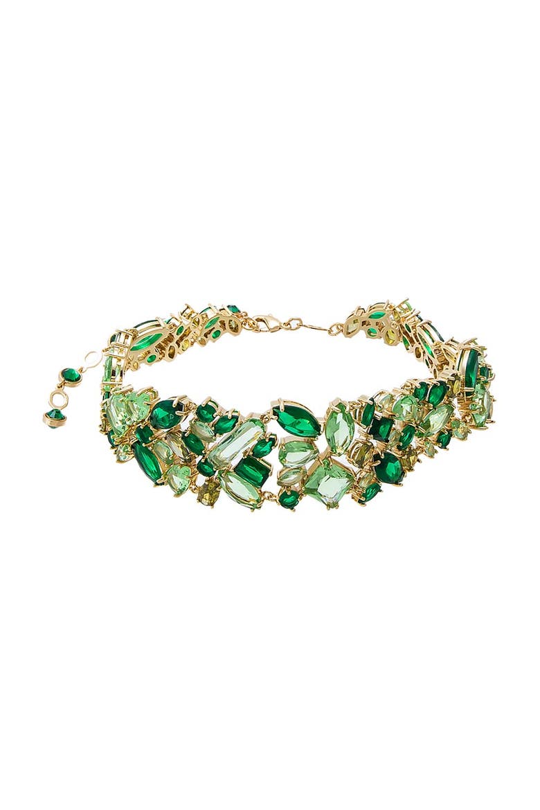 Mix Match Colored Wide Tennis Choker Necklace, Main, color, Light Green
