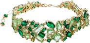BY ADINA EDEN Mix Match Colored Wide Tennis Choker Necklace