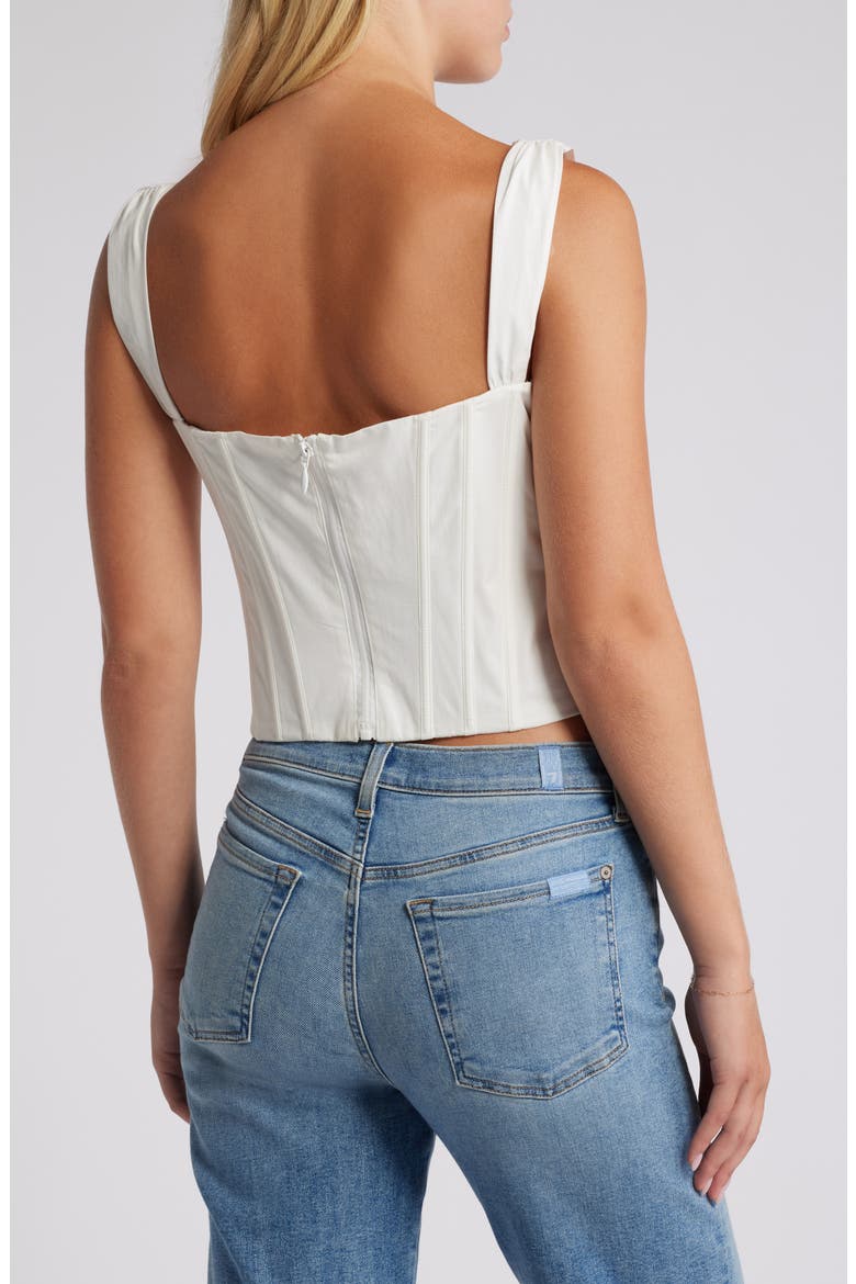 Cloud Cotton Corset Tank Top, Alternate, color, CLOUD