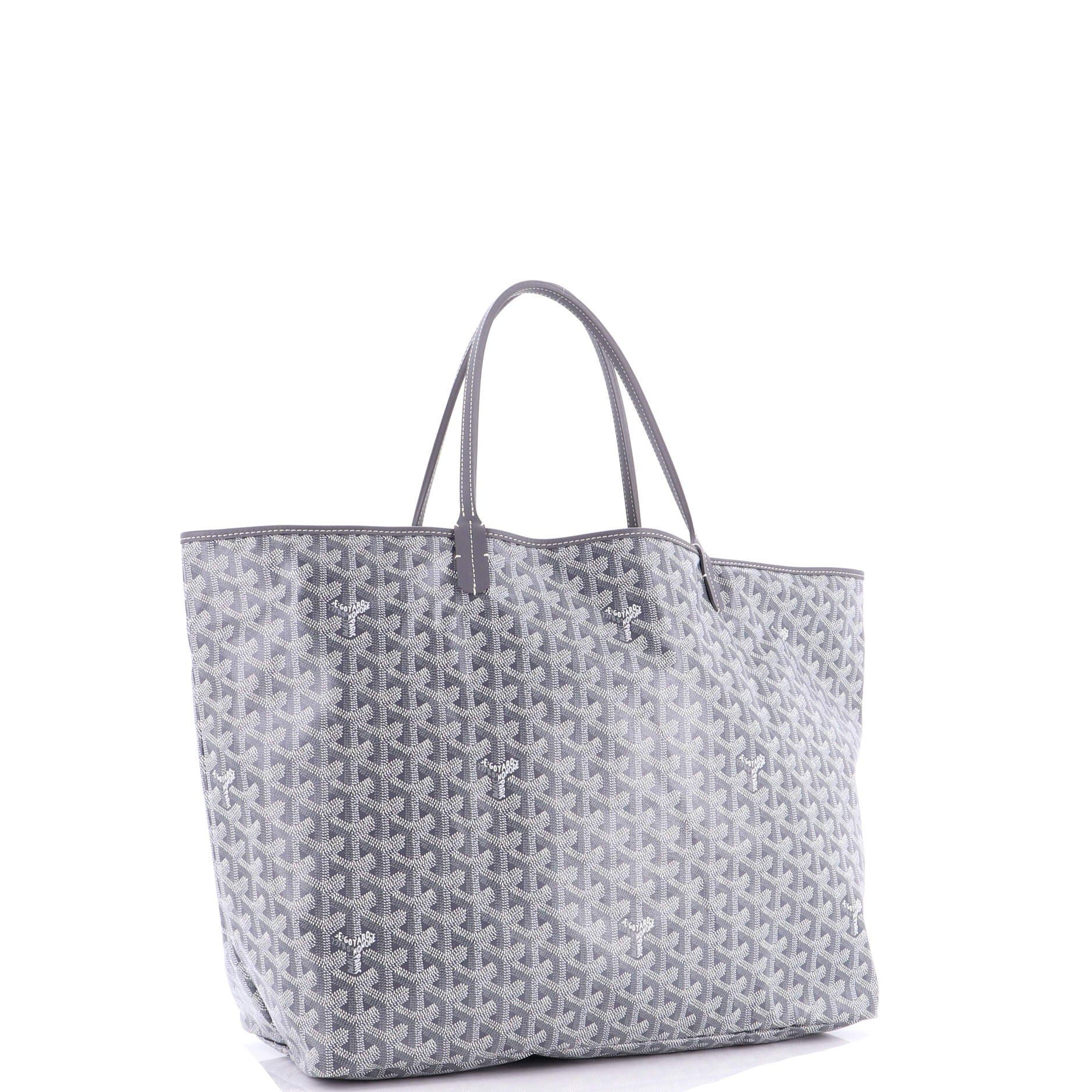 Pre-Owned Goyard Saint Louis Tote Coated Canvas GM, Alternate, color, Gray