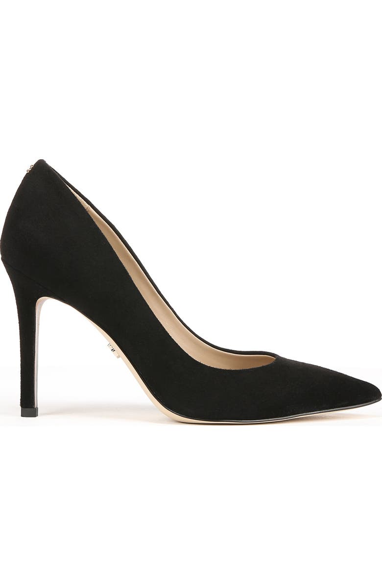 Sam Edelman Hazel Pointed Toe Pump, Alternate, color, Black Suede