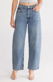 FRAME Long Barrel Leg Jeans