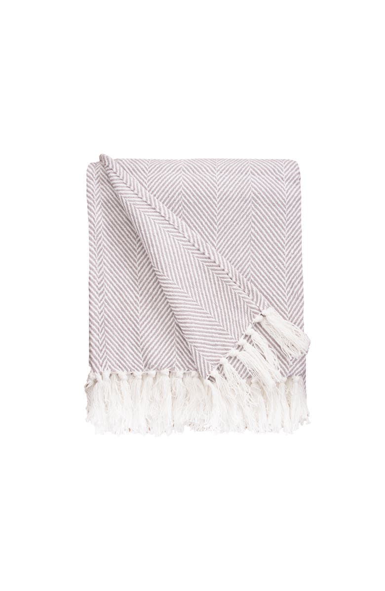 ELISABETH YORK 50" x 60" Tabor Throw Collection, Main, color, Grey