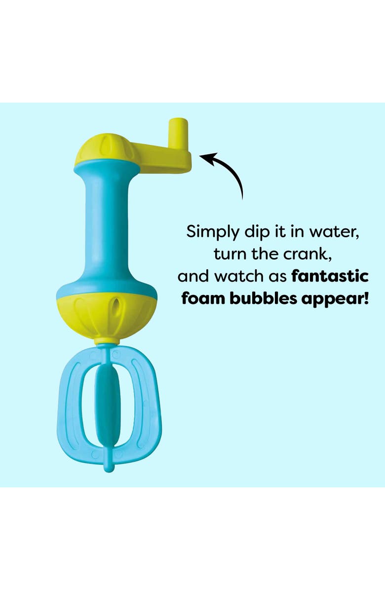 HABA Toddler Bath Toys Bubble Bath Kids Whisk - for Kids' Sensory Play, Motor Skills, and Bath Time Fun, Blue, Alternate, color, Blue Multi