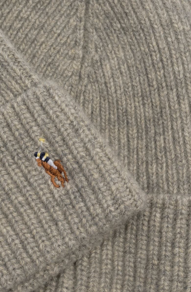 Polo Ralph Lauren Signature Cuff Hat, Alternate, color, Andover Heather