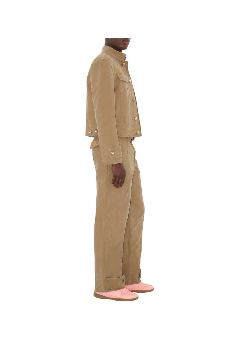 Burberry Cotton Trousers, Alternate, color, Walrus