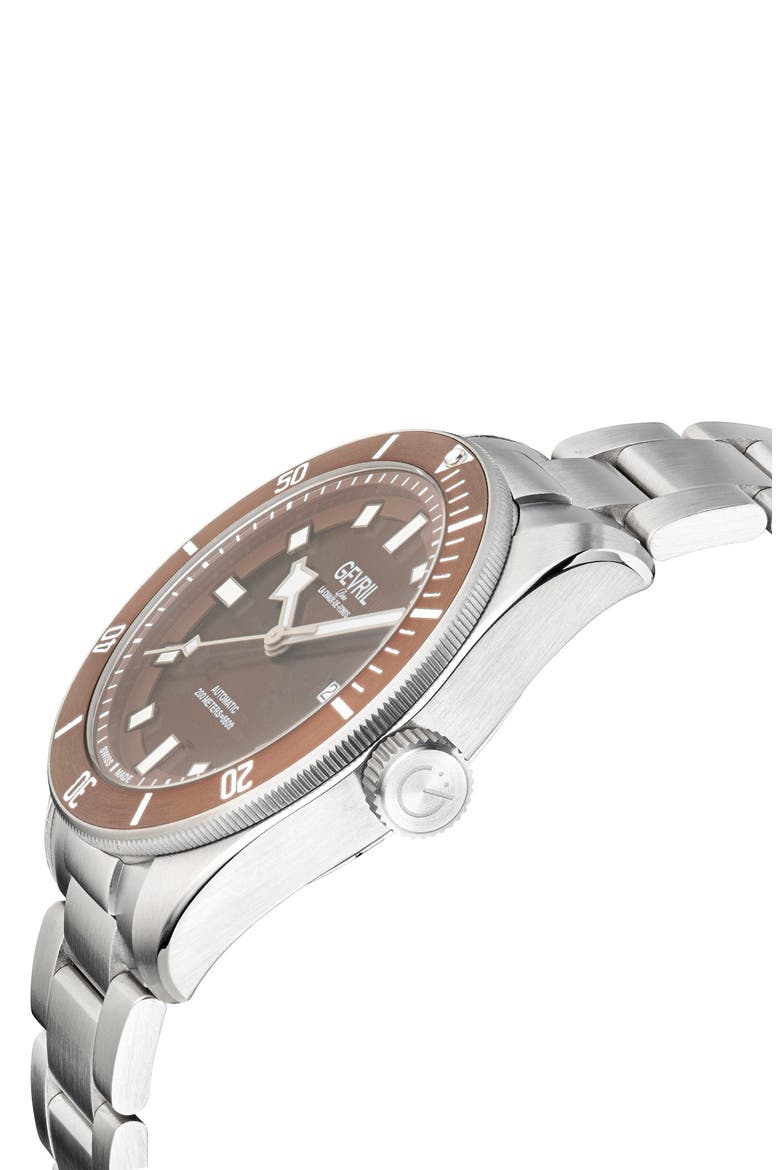 Yorkville Bracelet Watch, 43mm, Alternate, color, SILVER