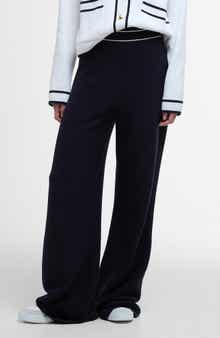 Barbour Maisy Wide Leg Cotton Knit Pants