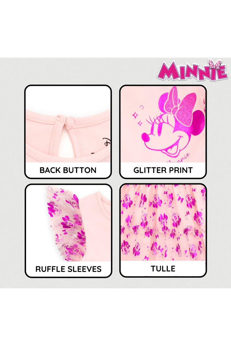 Minnie Mouse Tutu Dress, Alternate, color, Blush Pink Minnie