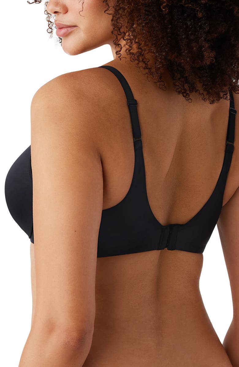 Wacoal Inner Sheen Underwire Bra, Alternate, color, Black