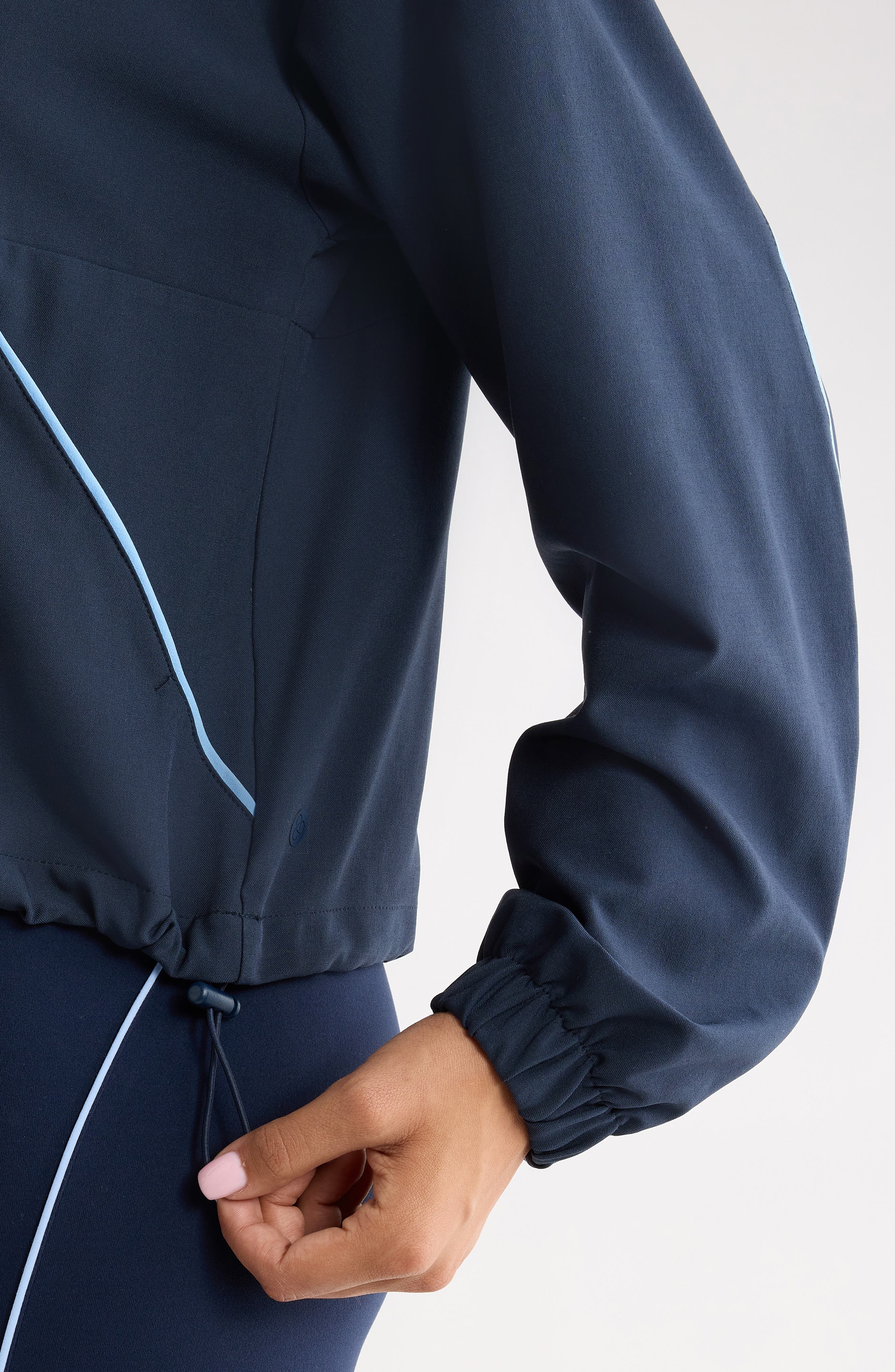 Zella Piped Half Zip Pullover (Women) | Nordstrom