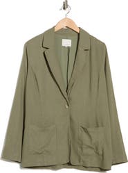 matty m. Bronson Linen Blend Blazer