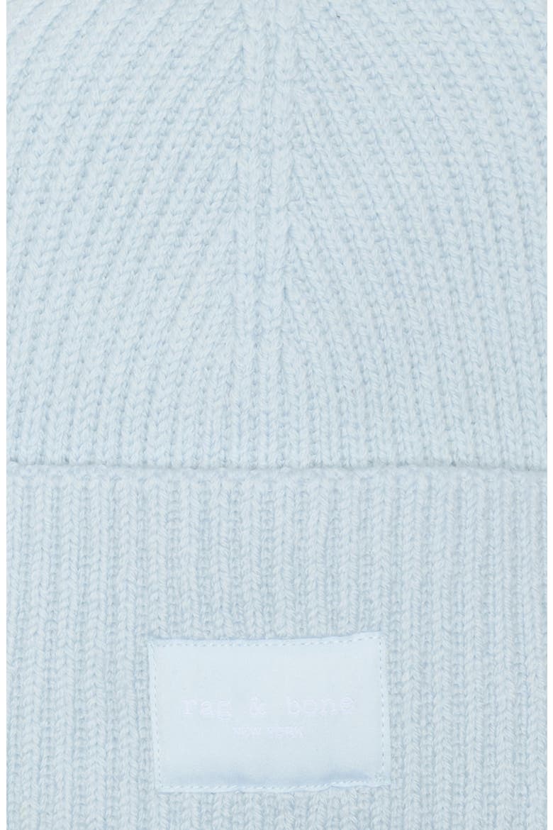 Blake Logo Patch Wool Blend Rib Beanie, Alternate, color, SKBLU