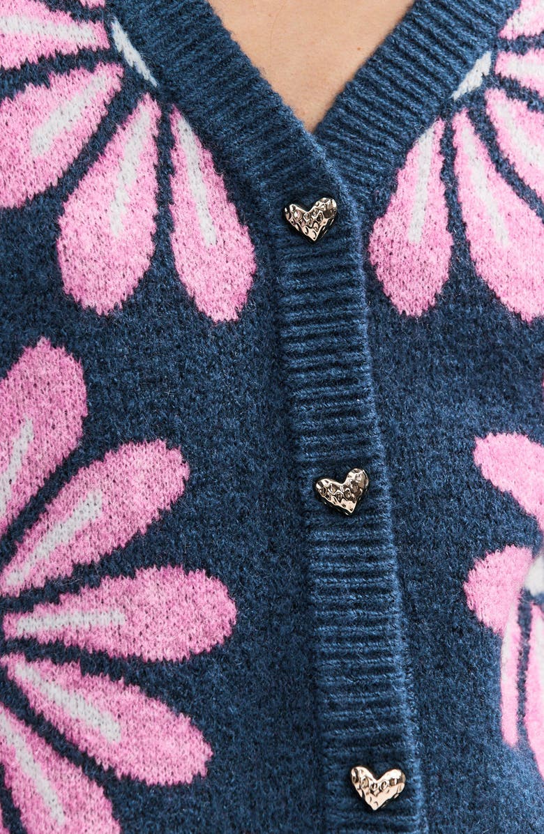 NEXT Floral Button Cardigan, Alternate, color, 