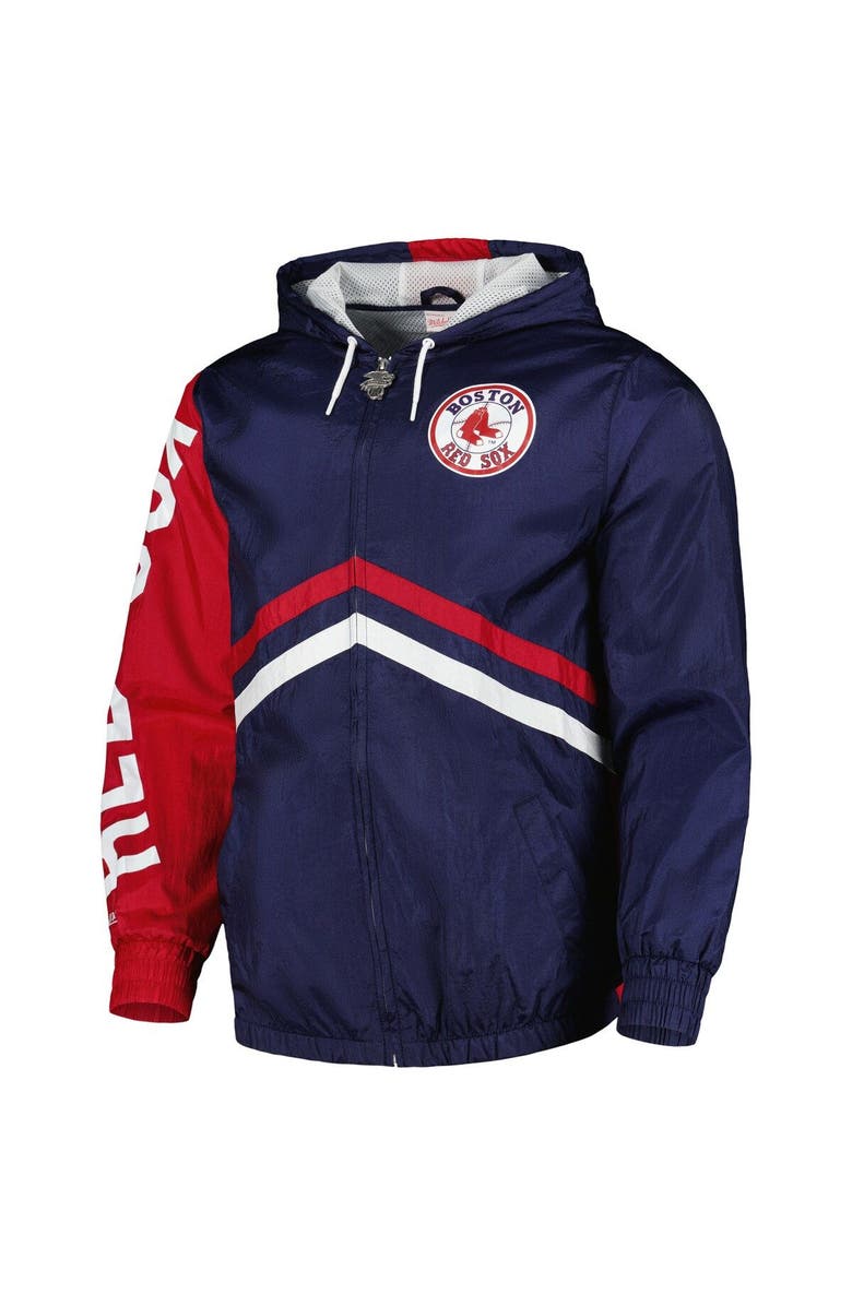 Mitchell & Ness Men's Mitchell & Ness Navy Boston Red Sox Undeniable Full-Zip Hoodie Windbreaker Jacket, Alternate, color, Navy