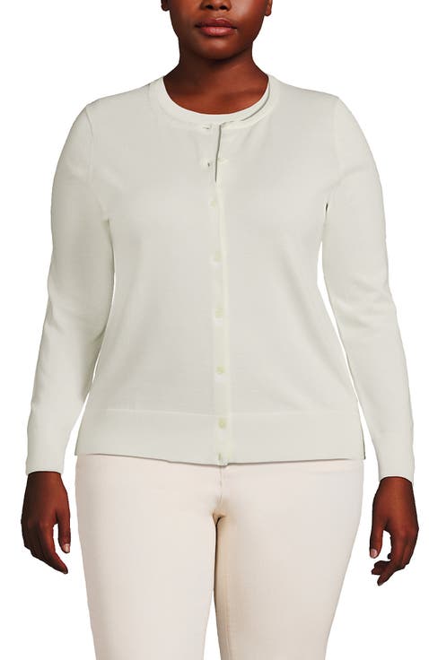 Fine Gauge Cotton Cardigan Sweater