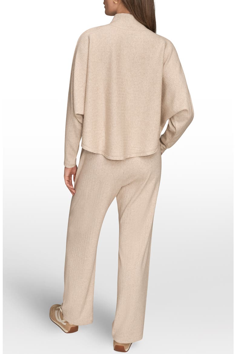 Mock Neck Sweater, Alternate, color, LIGHT FAWN HEATHER