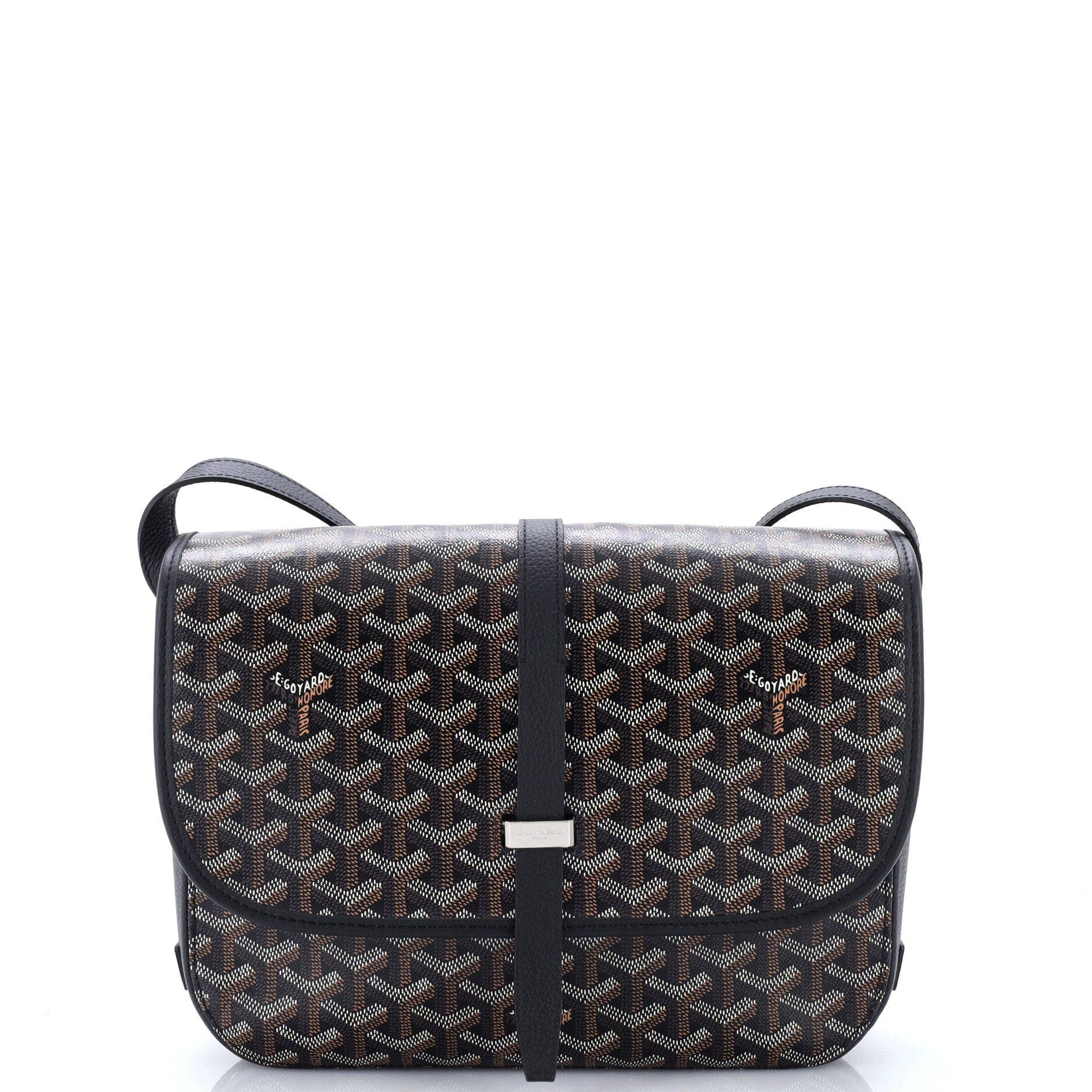 Belvedere II Messenger Bag Coated Canvas MM, Main, color, Black