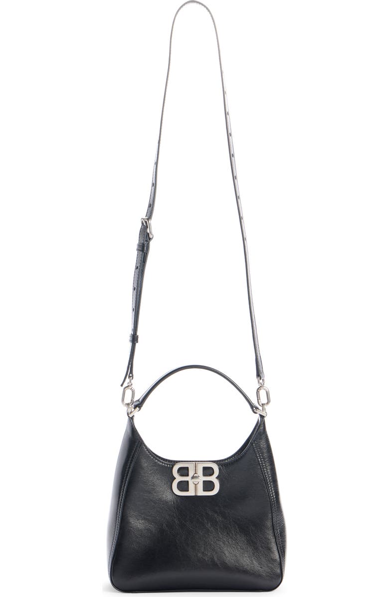 Balenciaga BB Soft Lambskin Leather Hobo Bag, Alternate, color,