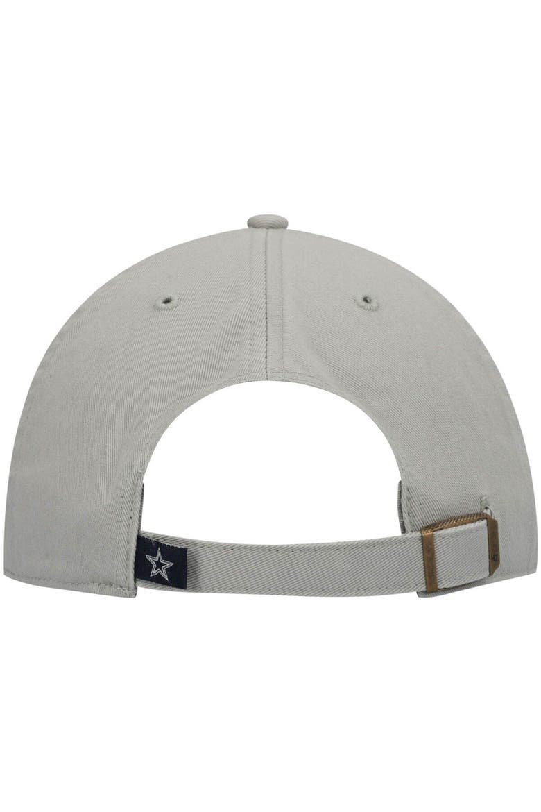 Men's '47 Gray Dallas Cowboys Primary Clean Up Adjustable Hat, Alternate, color, Gray