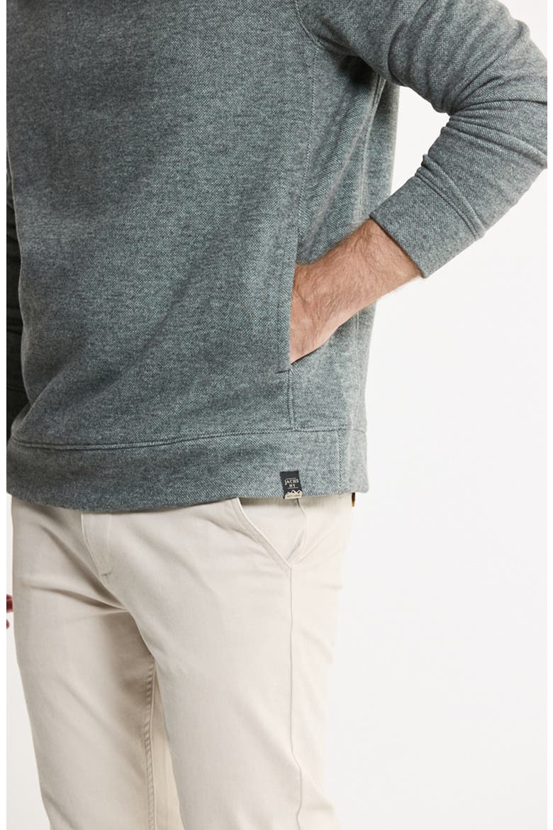 Textured Pullover Hoodie, Alternate, color, CHARCOAL