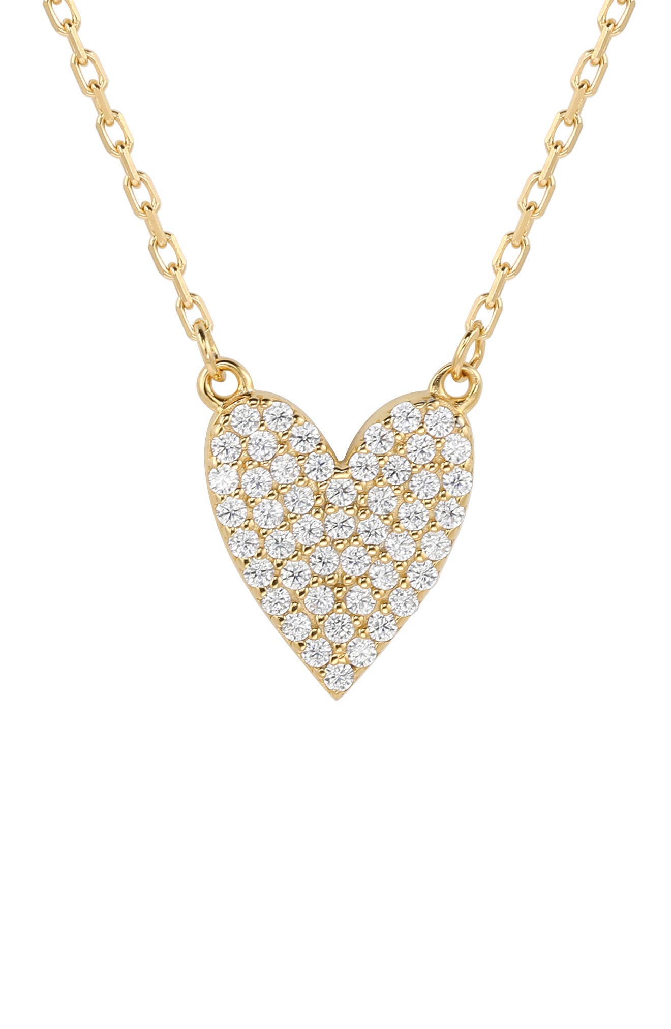 SUZY LEVIAN Pavé CZ Heart Pendant Necklace