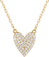 SUZY LEVIAN Pavé CZ Heart Pendant Necklace