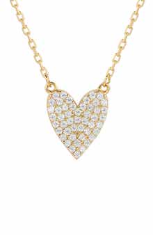 SUZY LEVIAN Pavé CZ Heart Pendant Necklace
