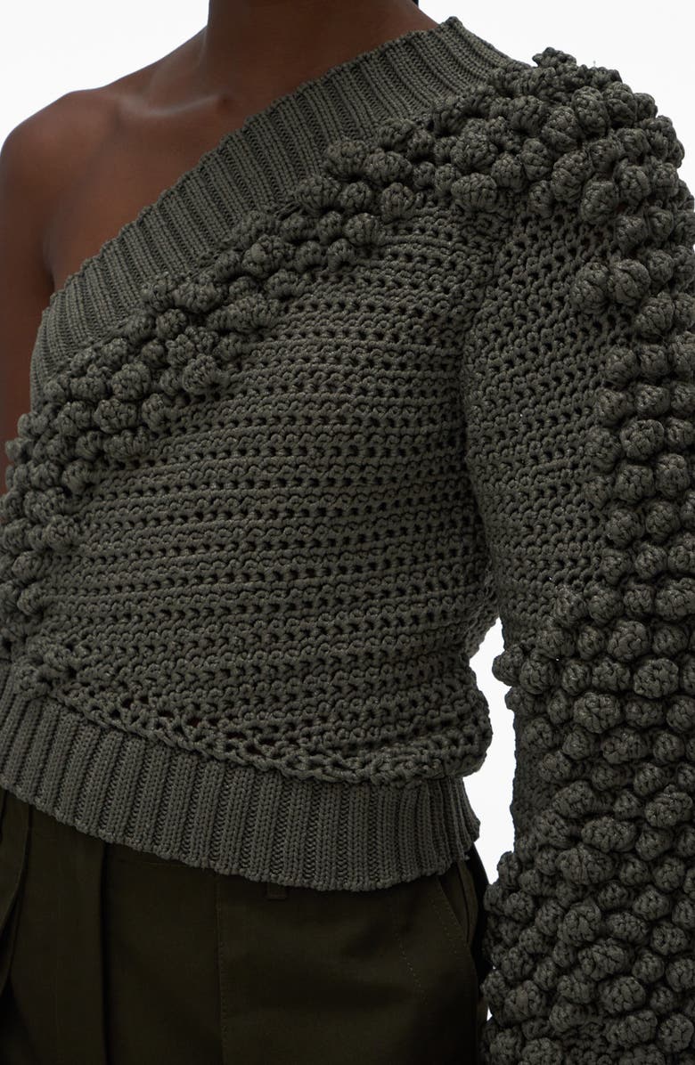 Helmut Lang One-Shoulder Sweater, Alternate, color,