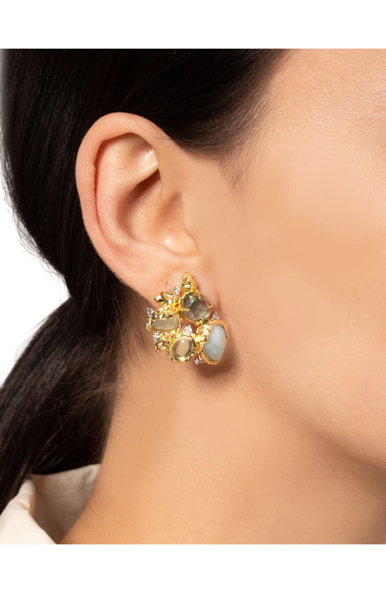 Alexis Bittar Pebble Cluster Stud Earrings, Main, color,