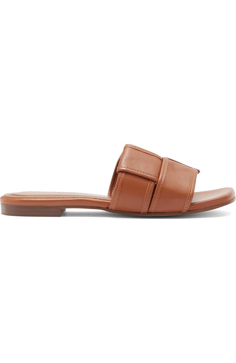 Bruno Magli Nala Woven Slide Sandal, Alternate, color, Cognac