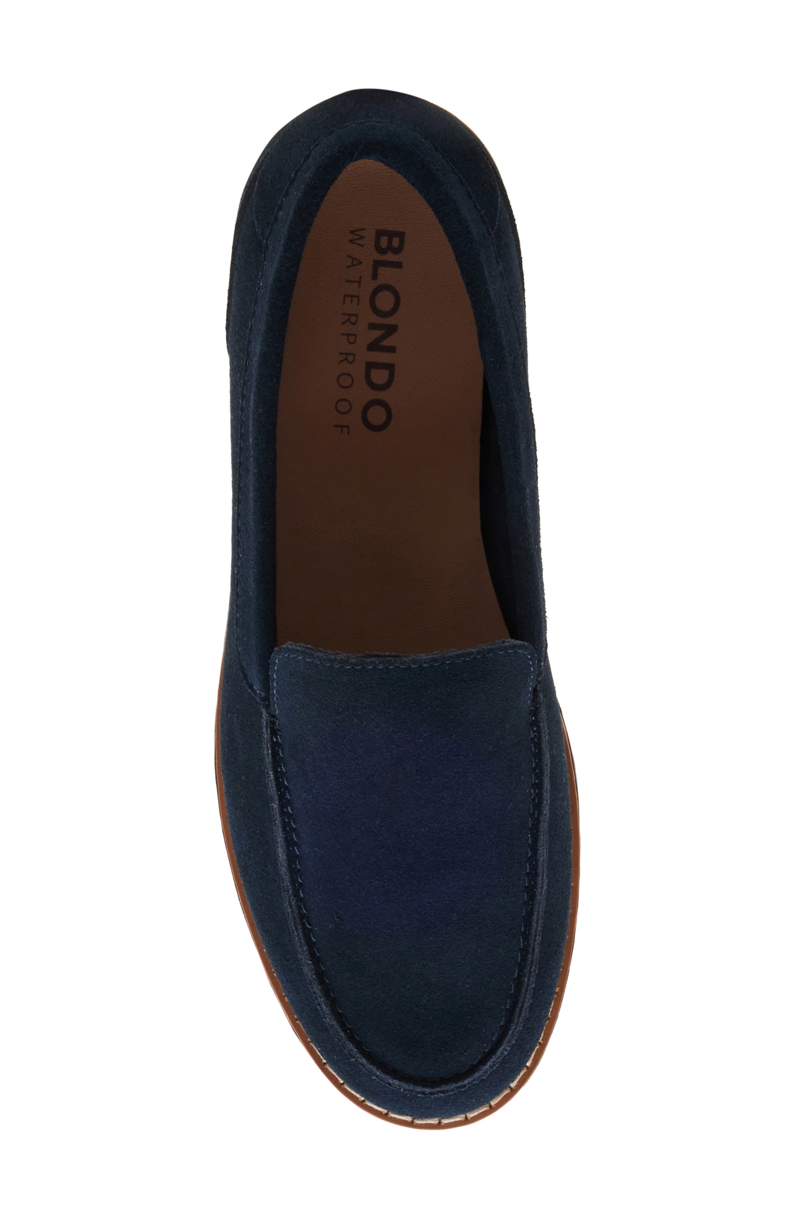 Libra Waterproof Loafer, Alternate, color, NAVY SUEDE