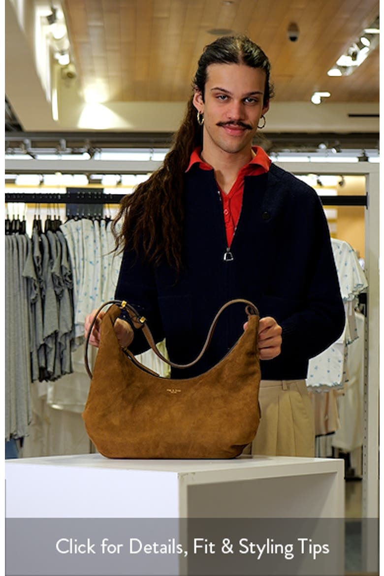 Large Hudson Suede Hobo Bag video