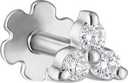 MARIA TASH Diamond Trinity Threaded Stud Earring