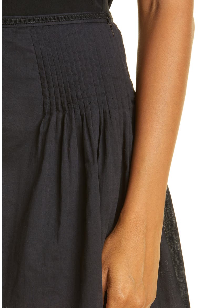 Pintuck Cotton Voile Shorts, Alternate, color, NIGHT