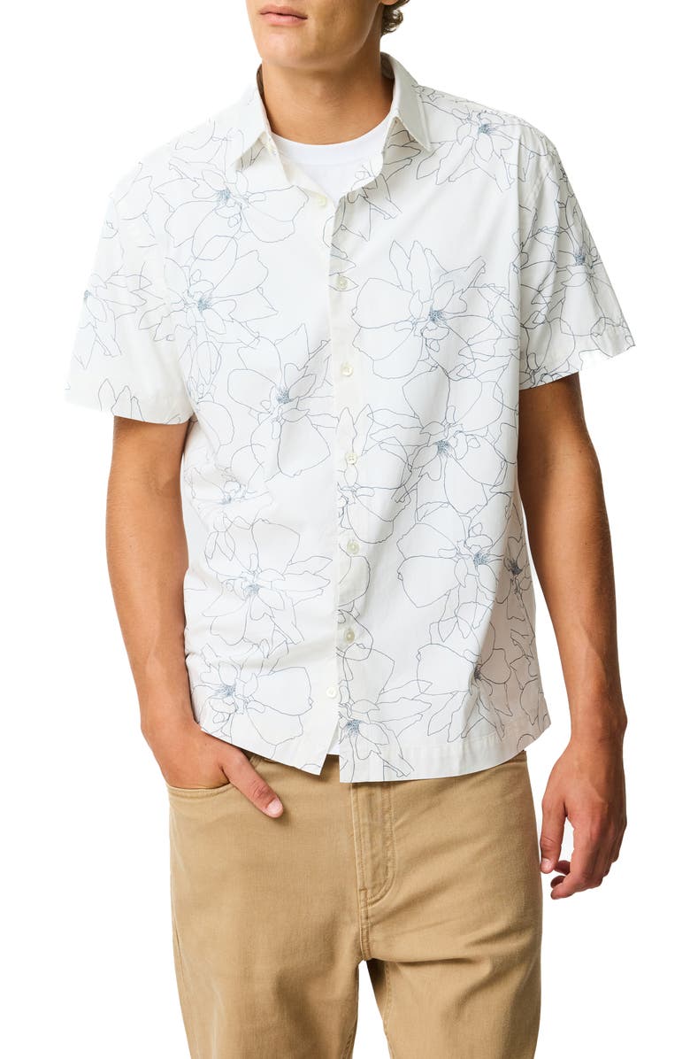 Rodd & Gunn Bird Rock Short Sleeve Button-Up Shirt, Main, color, 