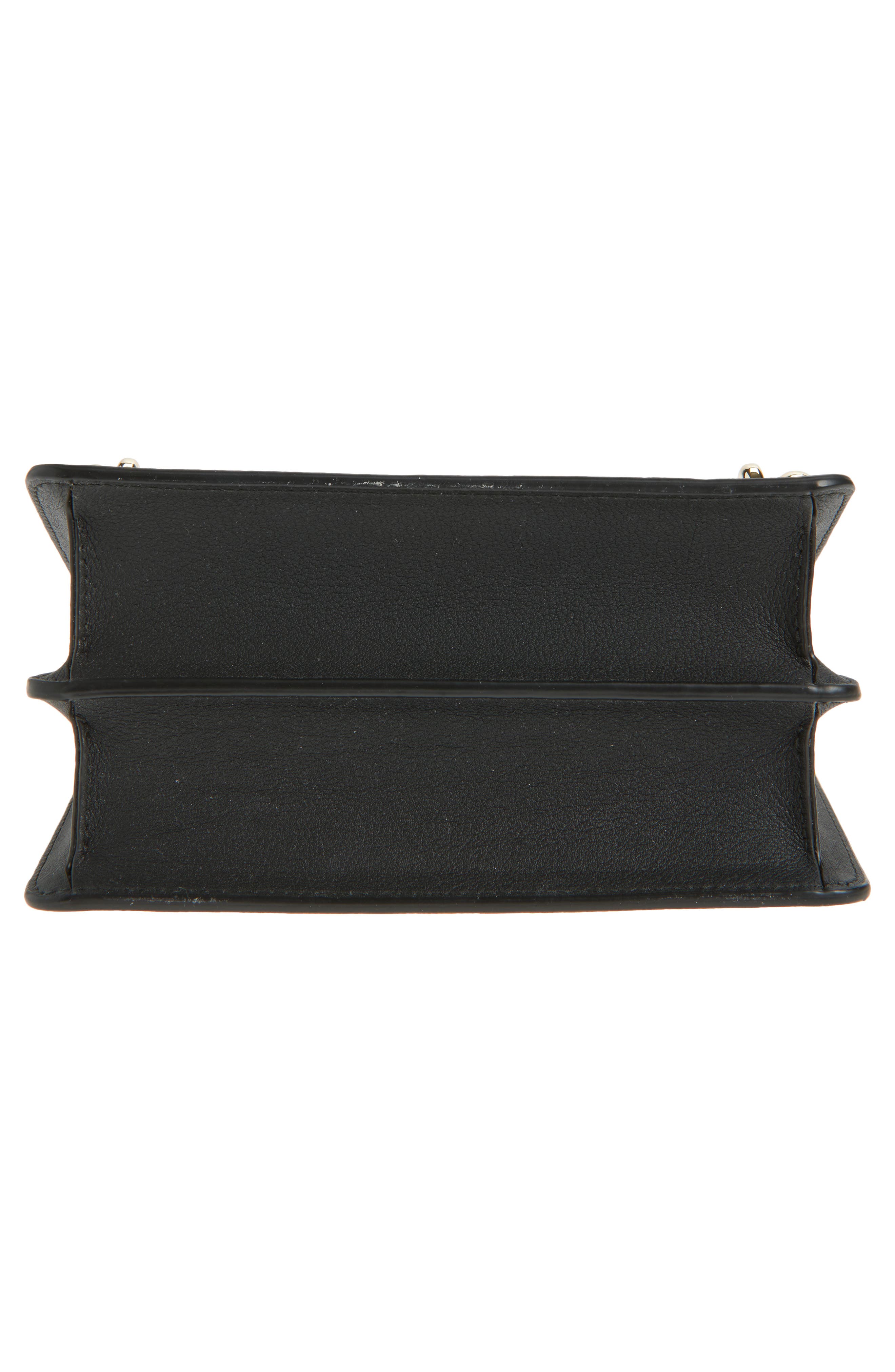 Strathberry Mini East/West Leather Shoulder Bag, Alternate, color, Black