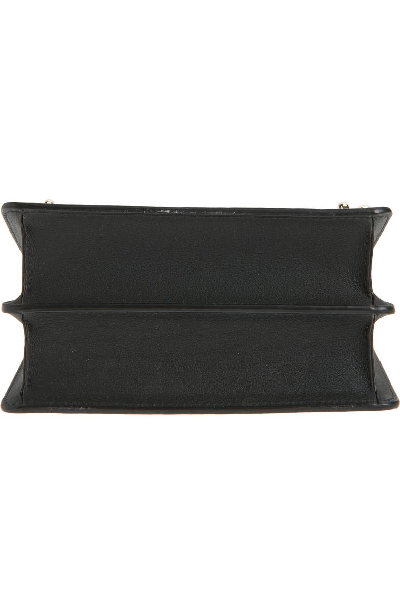 Strathberry Mini East/West Leather Shoulder Bag, Alternate, color, Black