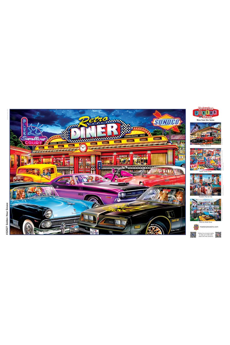 Golden Hour Grease 500 Piece Puzzle, Alternate, color, Multicolor