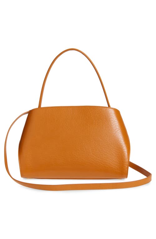 Ferragamo Small Hug Grained Leather Top Handle Bag In Yellow
