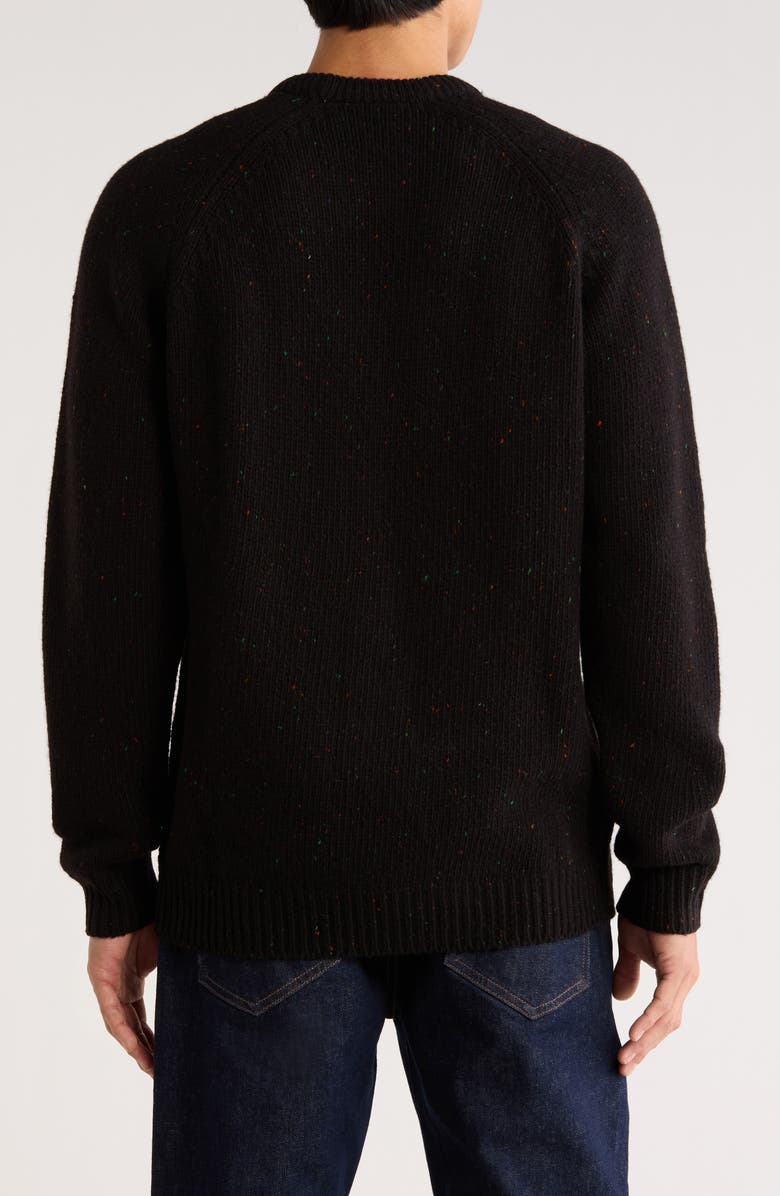 Carhartt Work In Progress Anglistic Sweater, Alternate, color, Speckled Black
