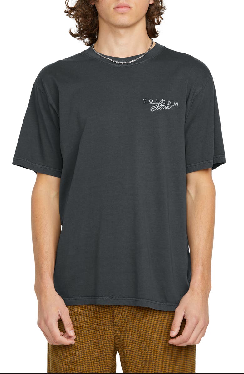 Volcom Daily Jam Embroidered Cotton Graphic T-Shirt, Main, color,