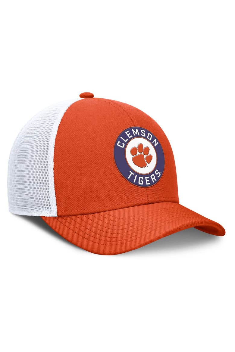 Men's Nike Orange/White Clemson Tigers Rise Primetime Performance Trucker Adjustable Hat, Alternate, color, Orange