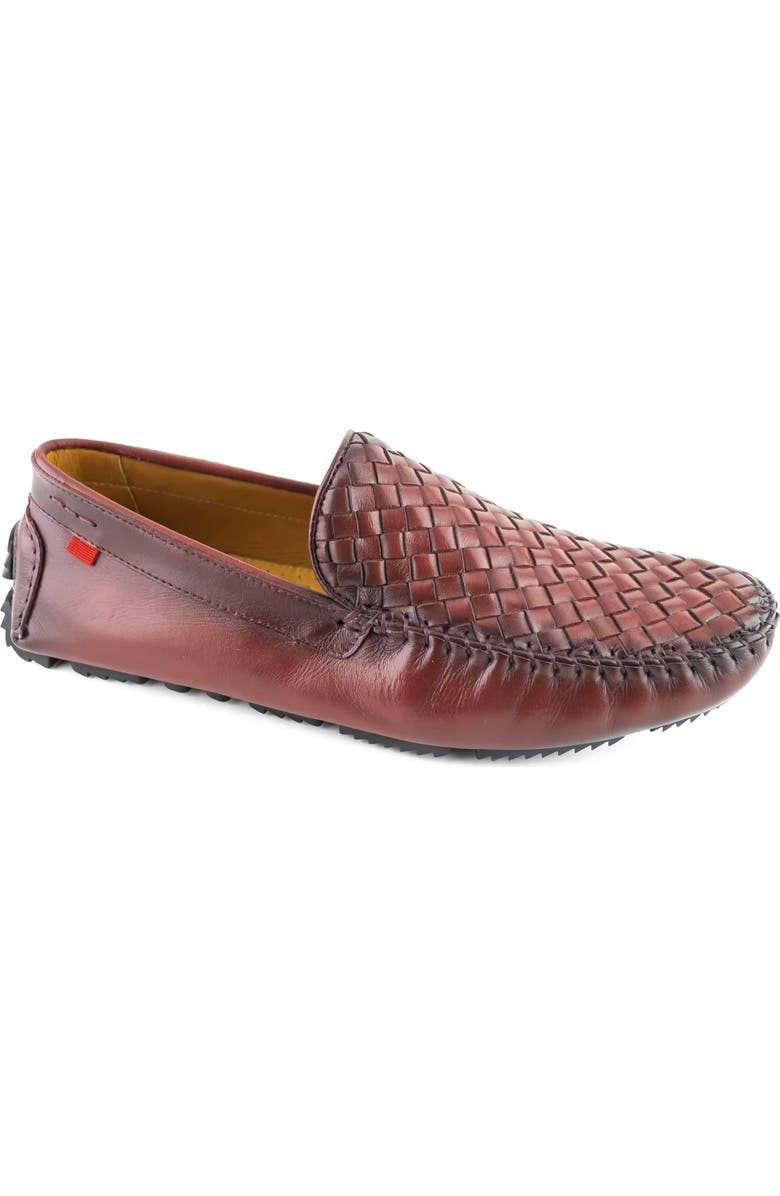 Marc Joseph New York Spring Street Woven Leather Driving Loafer, Main, color,