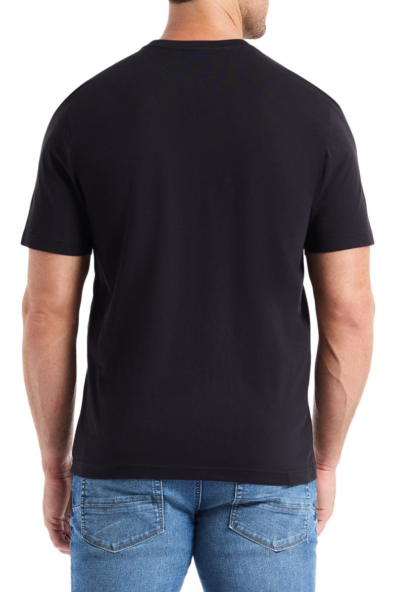 Night Voyage Knit Graphic T-Shirt, Alternate, color, BLACK