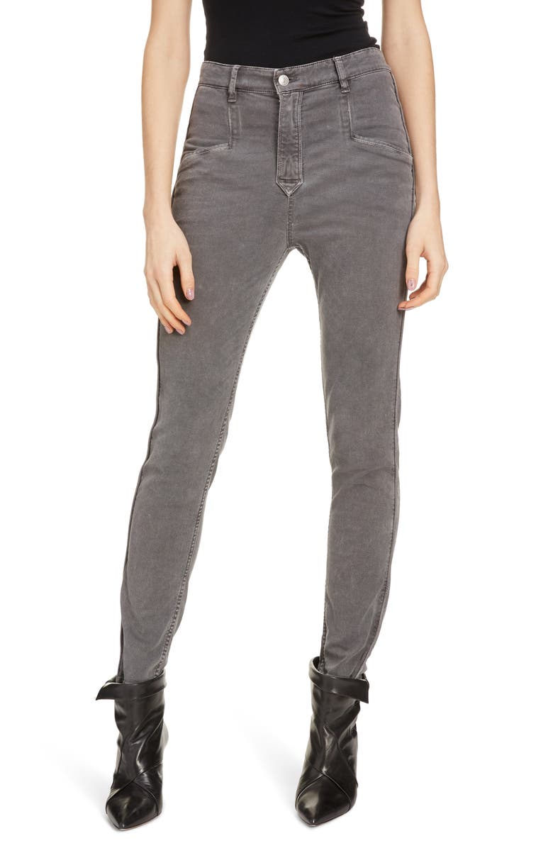 Isabel Marant Étoile Jamie High Waist Skinny Jeans, Main, color, 