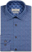 Bugatchi Jimmy OoohCotton® Basketweave Print Button-Up Shirt