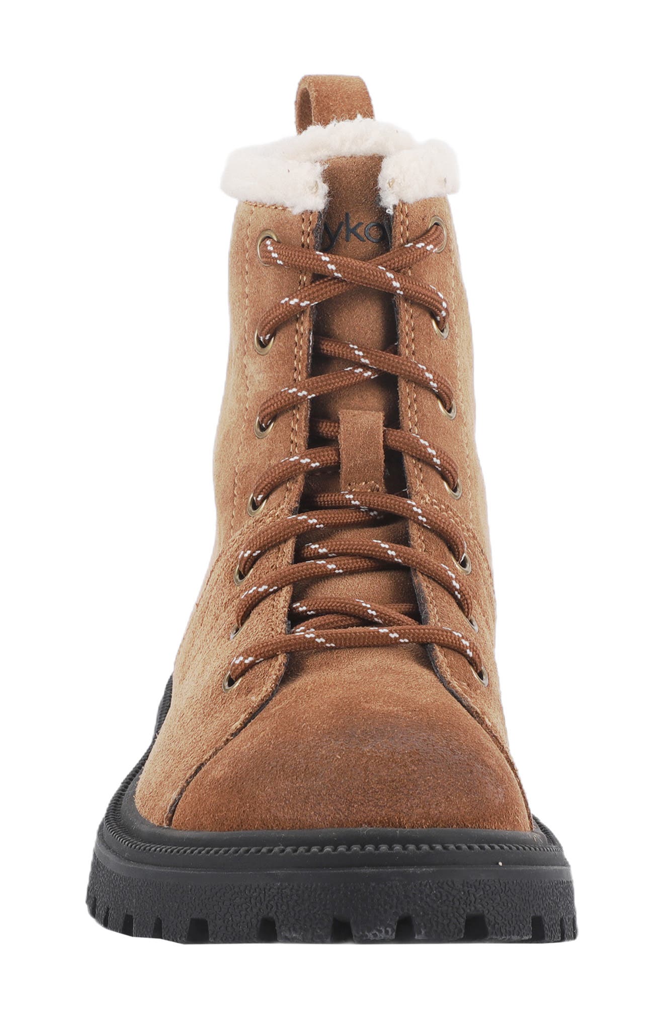 Mykos Suede Fleece Lined Combat Boot, Alternate, color, Brown