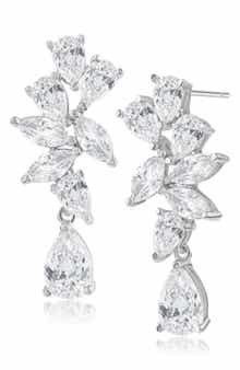 CZ by Kenneth Jay Lane Pear Marquise Drop Earrings